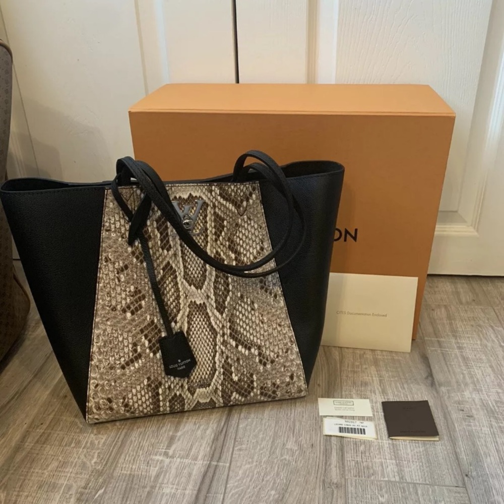 Special Order Louis Vuitton Lock Me Cabas Python